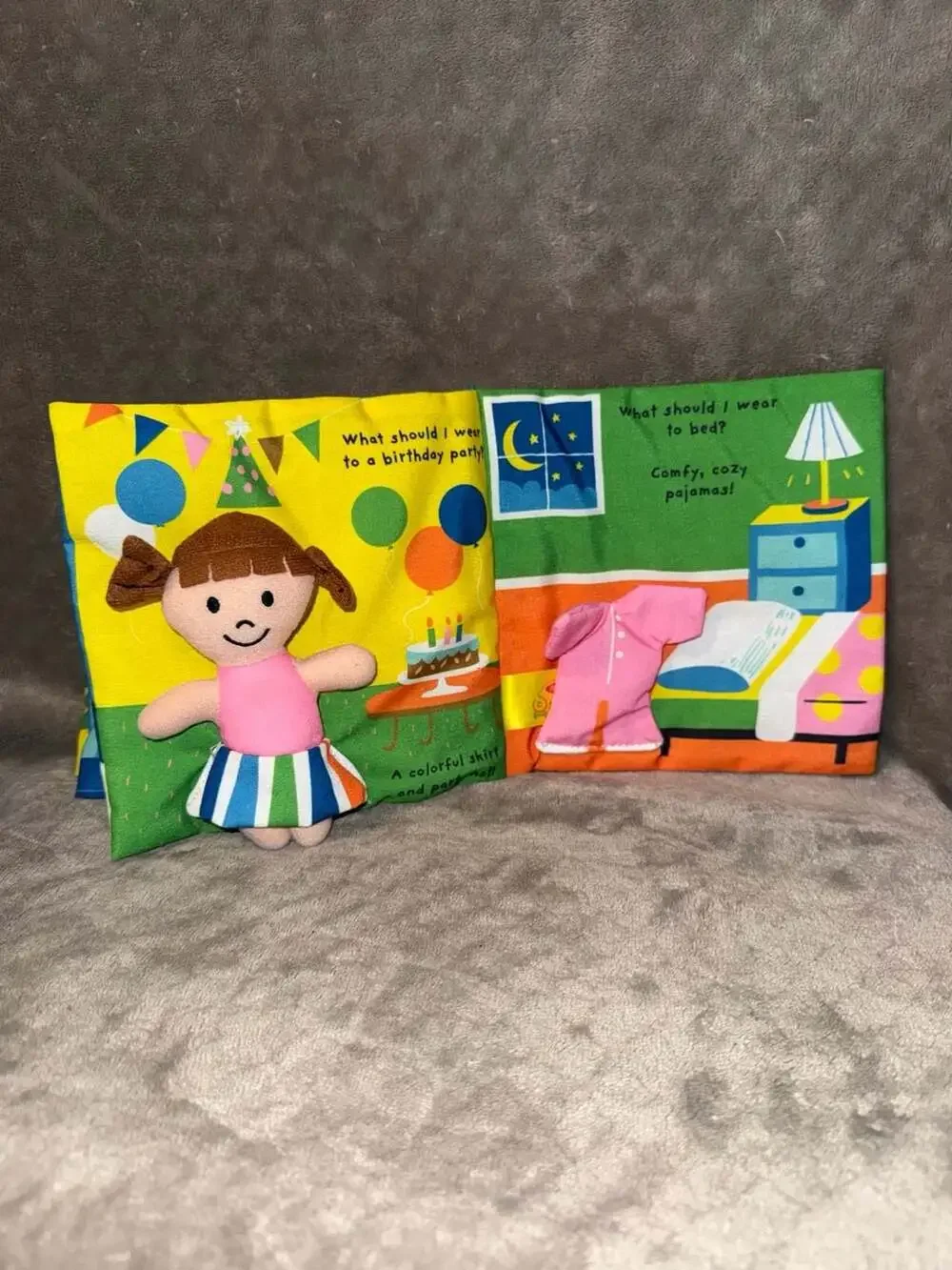 Melissa & Doug K's Kids What Should I Wear? Soft Activity Baby Book